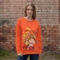 Image 1 of She Oozes Success - All Over Print - Autumn Style - Unisex Pullover Sweatshirt