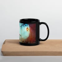 Image 3 of T- Rexie and Caticorn - Black Glossy Mug - 2 Sizes