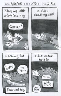 Image 1 of Daily Comic 8/28: Sleeping with a Hairless Dog