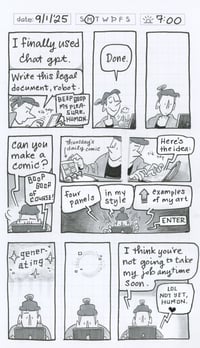 Daily Comic 9/1: ChatGPT Makes a Comic