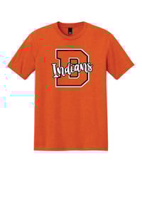 Image 1 of B Indians Orange Tee (Design created by Tesla Blackhurst)