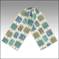 Image 2 of Retro Groove Silk Scarf