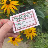 Image 1 of ANARCHIST GARDENERS CLUB MEMBERSHIP PACK!