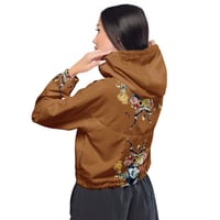 Image 2 of She Dwells in the Garden of Earthy Delights - Women’s Cropped Windbreaker