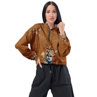 Image 3 of She Dwells in the Garden of Earthy Delights - Women’s Cropped Windbreaker