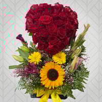 Heart Mix Flowers 