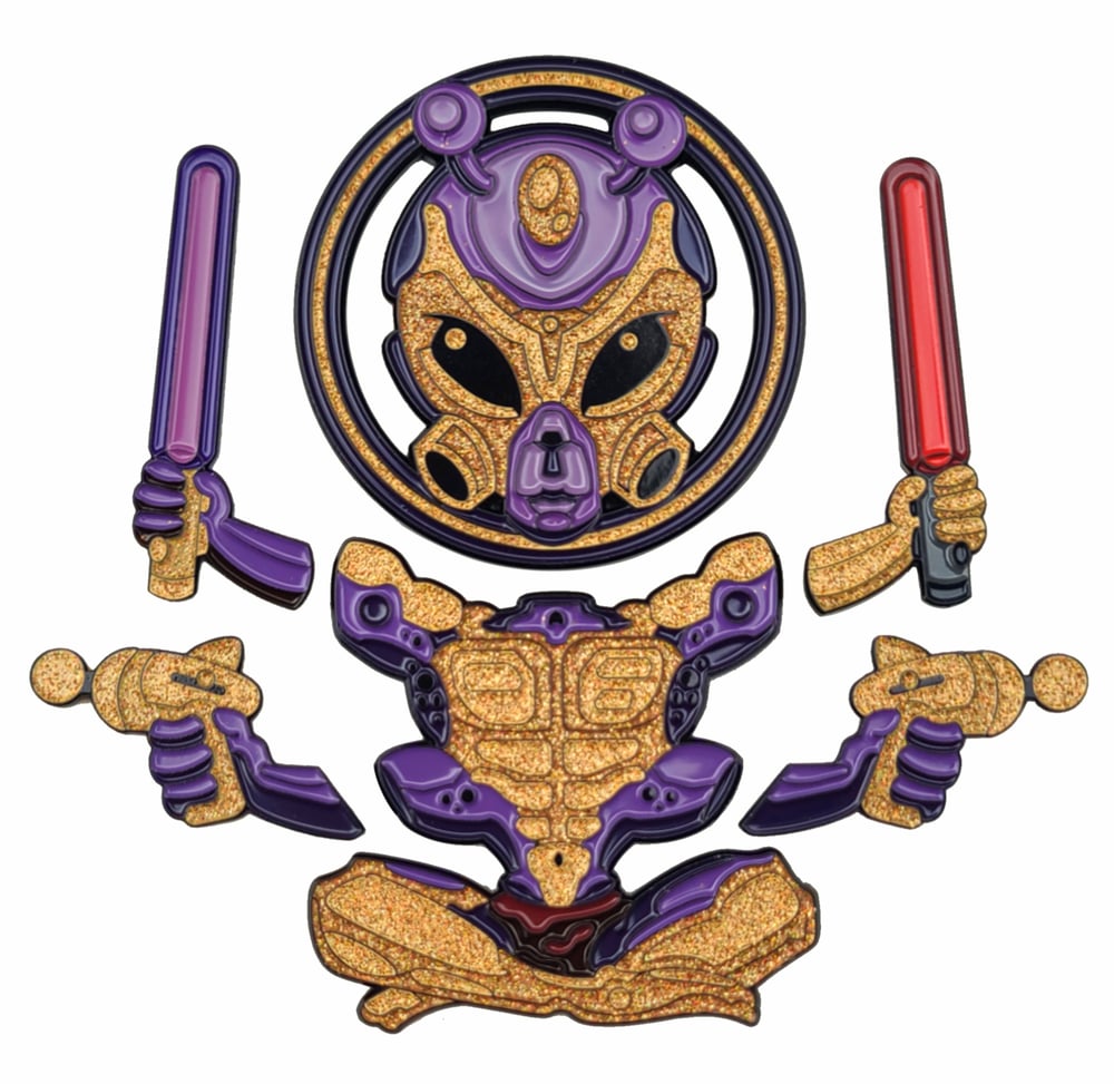 Image of 6-Piece Modular Alien Pin Set