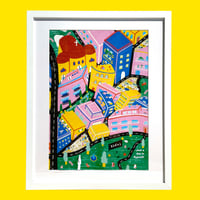 Image 2 of Illustrated maps of Athens - Poster