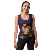 Image 3 of Frida CatLo - All Over Print Tank Top - Purple 