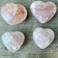 Image 1 of Mini Fire Quartz Crystal Heart, Crystal Heart, Hematoid Quartz for Emotional Healing