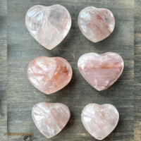 Image 5 of Mini Fire Quartz Crystal Heart, Crystal Heart, Hematoid Quartz for Emotional Healing