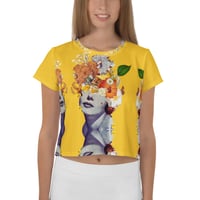 Image 7 of She's A Little Nuts -  All Over Print Crop Tee