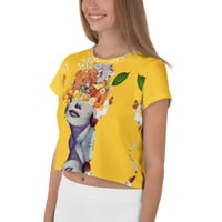 Image 9 of She's A Little Nuts -  All Over Print Crop Tee