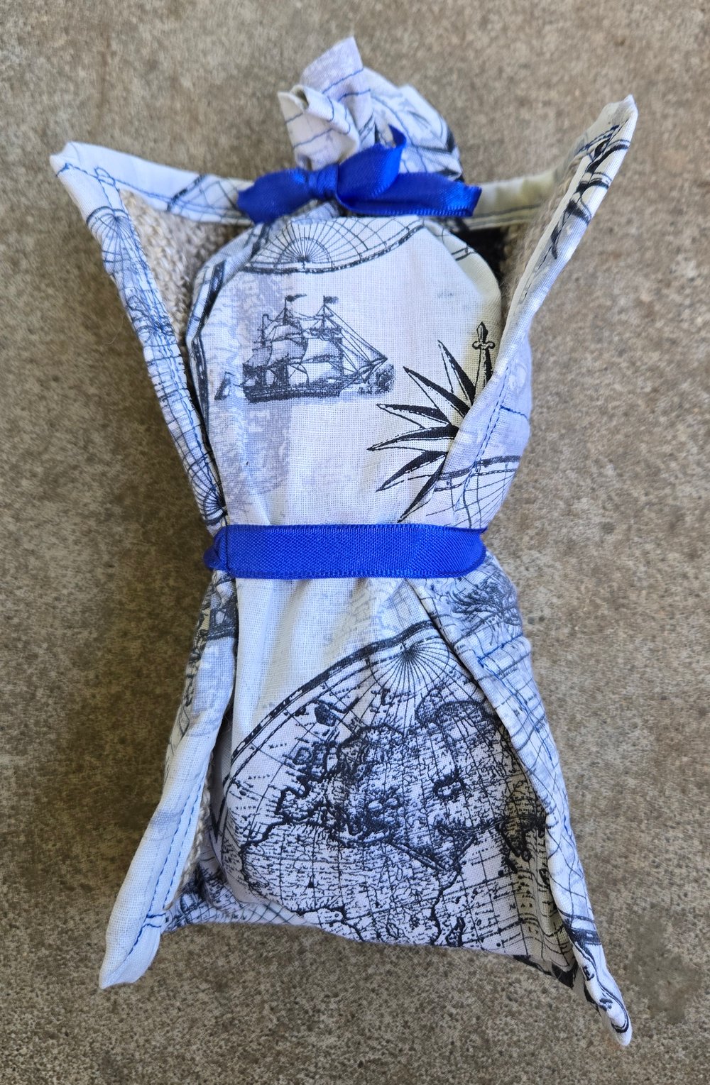 Image of  Travel Tic Tac Toe Set,Black & Wheat, Handmade