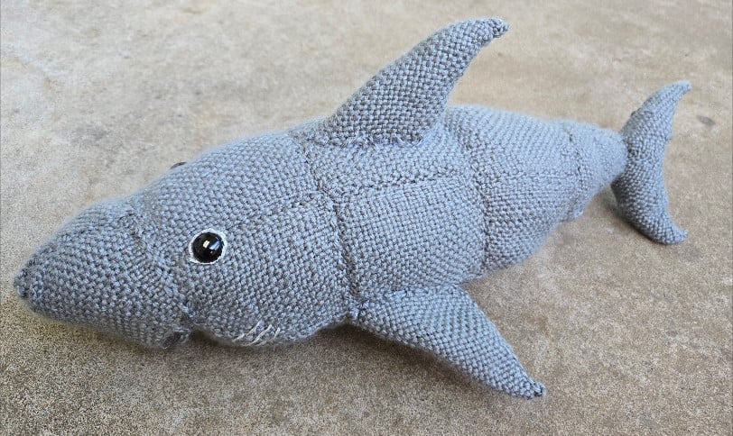 Image of Greenland Shark, Handmade Stuffie, Dice Guardian, Large