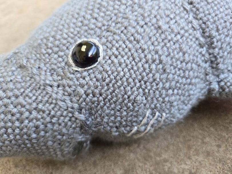 Image of Greenland Shark, Handmade Stuffie, Dice Guardian, Large