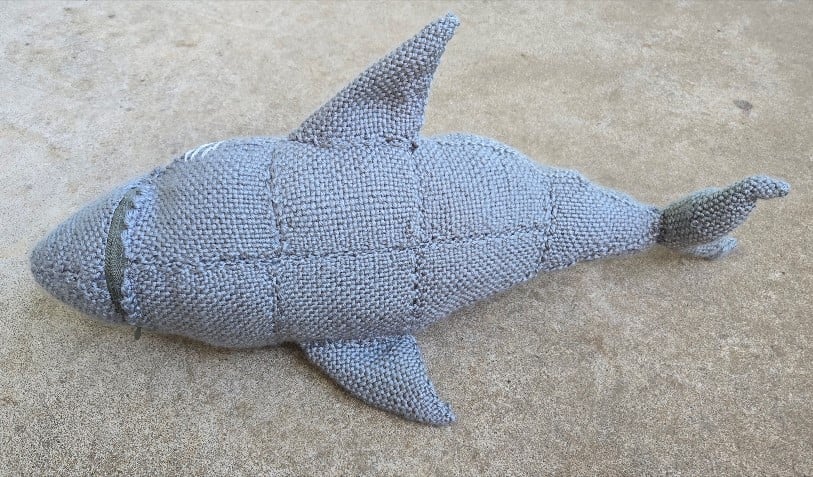 Image of Greenland Shark, Handmade Stuffie, Dice Guardian, Large