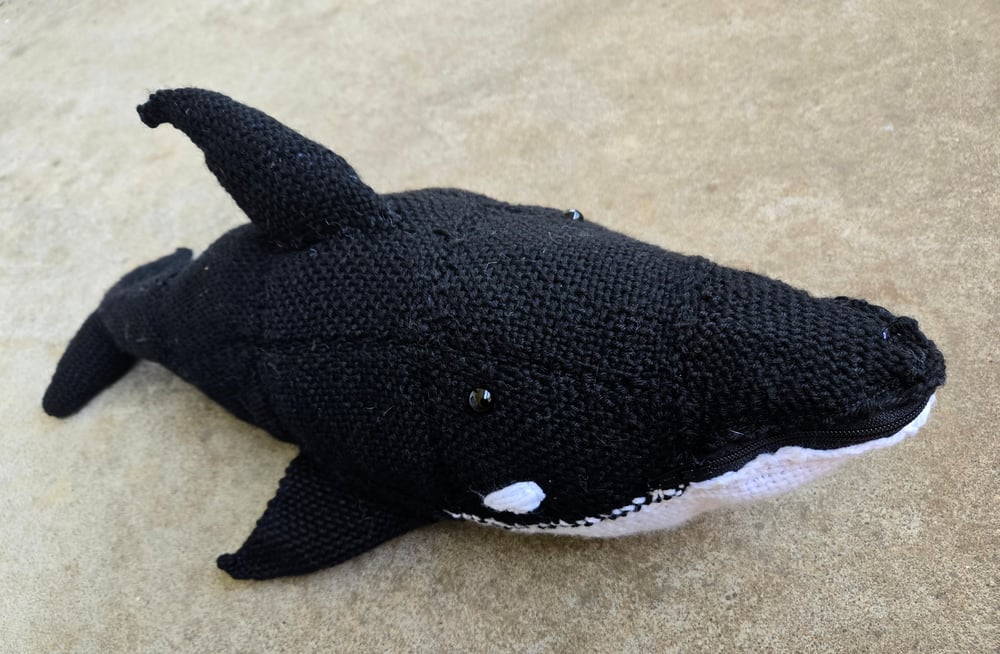 Image of Orca, Handmade Stuffie, Dice Guardian, Large