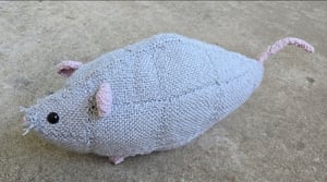 Image of Mouse/Oppossum, Handmade Stuffie, Dice Guardian