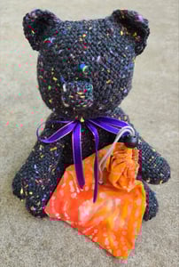Image of Confetti Space Bear, Handmade Stuffie, Large