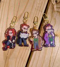 Image 1 of Postal Dude Epoxy Keychains (LEFTOVERS)