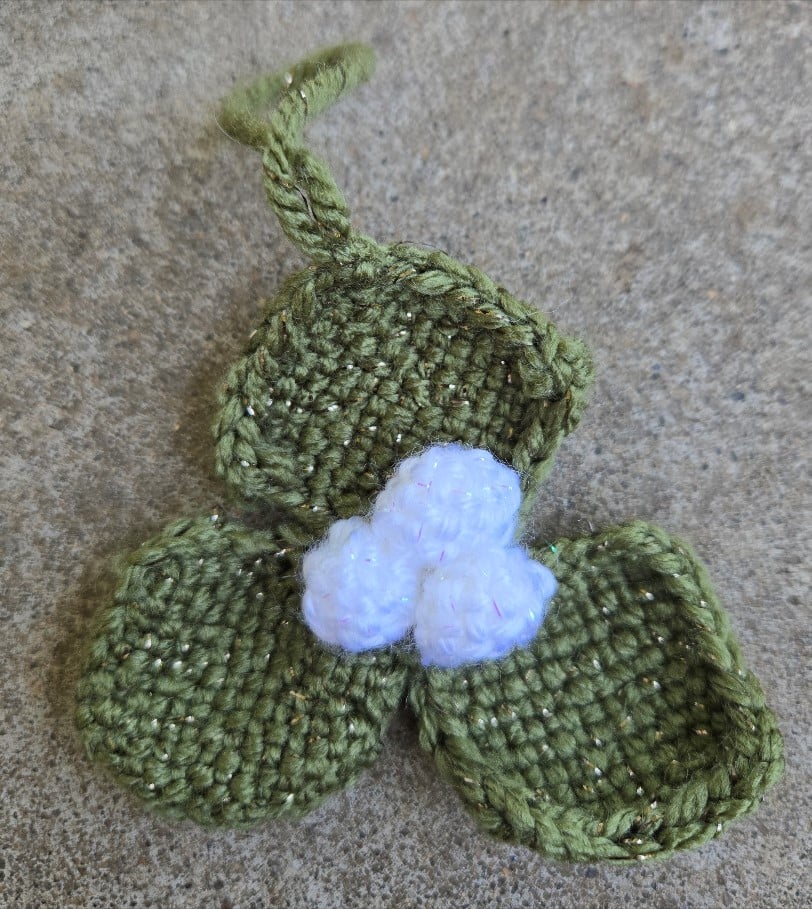 Image of Holly & Mistletoe, Handmade Ornaments, Set of 2