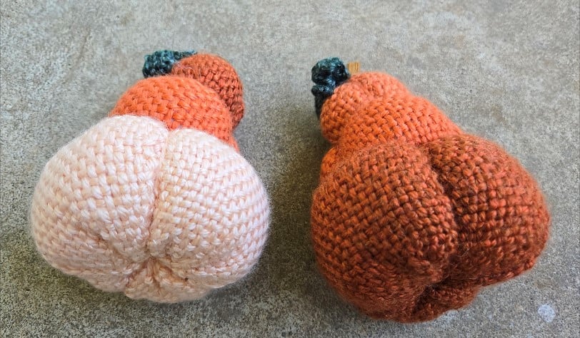 Image of Pumpkin Stack, Small, Handmade Soft Sculpture
