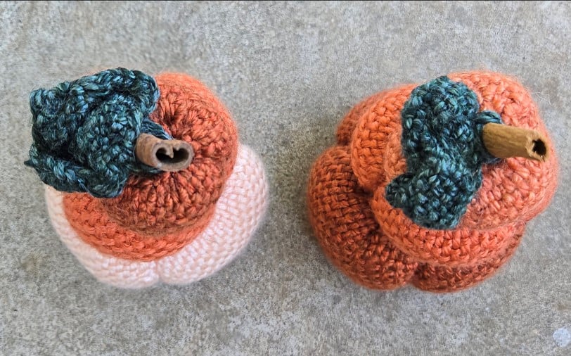 Image of Pumpkin Stack, Small, Handmade Soft Sculpture