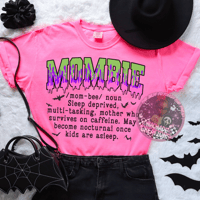 Mombie Graphic Tee (Pink Version)
