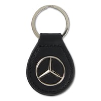Round Key Fob Black