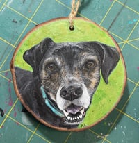 Image 4 of Wood Slice Pet Portrait 