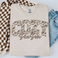 Cozy Season Graphic Tee (Tan Version)