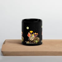 Image 1 of Frida Cat-lo - Black Glossy Mug - 2 Size Options 