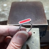 Image 3 of Red and Green Line Rings