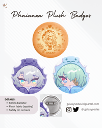 Image 1 of Phainon & Anaxa Plush Badge