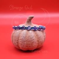 Image 1 of Matte AAA Amethyst Blue Snake Paracord Bracelet