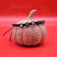 Image 2 of Matte African Bloodstone Dark Brown Paracord Bracelet