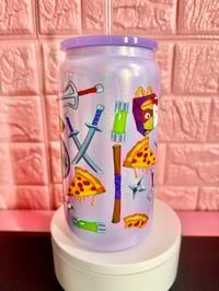 Image 5 of Ninja Turtles x Hello Kitty McDonald’s Collab Stainless Steel Bling Cup 🐢🎀✨