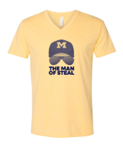 Image 1 of Limited Edition - The Futile Company  &#39;Connor Stalions Man of Steal&#39;  Michigan T-shirt