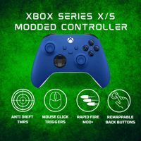 Xbox Series X/S Controller Modded - Shock Blue