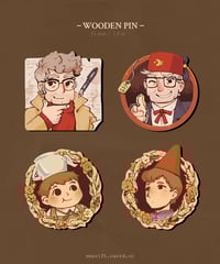Image 1 of Cartoon / Wooden Pins