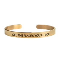Image 4 of "Oh, The Places You’ll Go" Engraved Bracelet