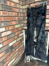 Image 1 of Black floral slackz 