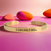 Image 1 of I Can and I Will Inspiring Bracelet for Women, Girls