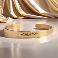 Image 1 of "You Got This" Motivational Engraved Bracelet