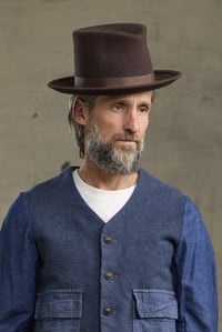 Image 8 of Topper Hat Fur Felt - Bitter Chocolate 