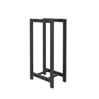 Image 3 of Large Black Iron Log Storage