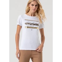 Image 1 of CAMISETA BLANCA CON PRINT FRACOMINA