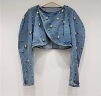 Image 4 of Cross over denim jacket