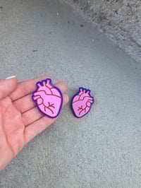 Image 3 of uhani PRAVO SRCE // REAL HEART earrings